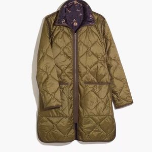 Madewell Reversible Quilted Liner Jacket in Forest Floral